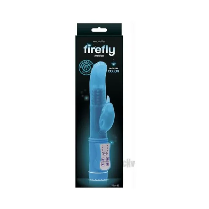 Firefly Jessica Rotating Rabbit Vibrator – Blue