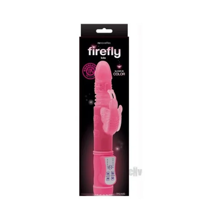 Firefly Lola Thrusting Rabbit Vibrator – Pink