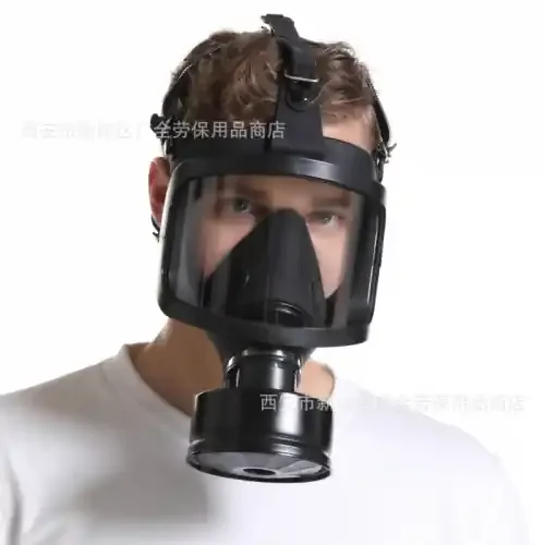 Gasmaske mit großem Visir