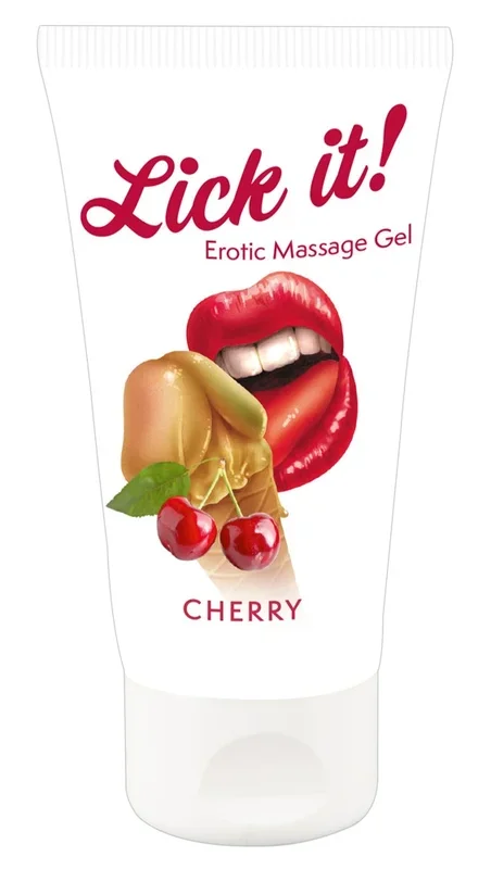 Gel “Erotic Massage Gel Cherry“ mit Kirsch-Aroma Lick it!