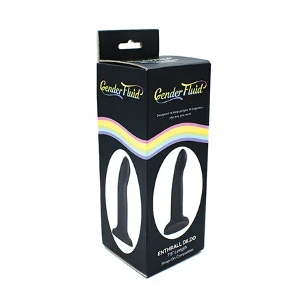 Gender Fluid 7.8′ Enthrall Strap On Dildo – Black