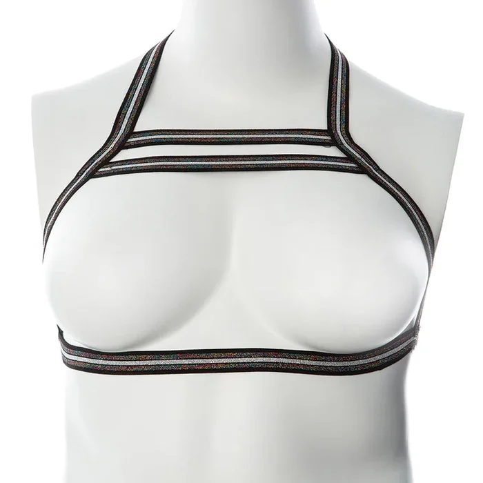 Gender Fluid Silver Lining Harness – XL-XXXL Black/Silver