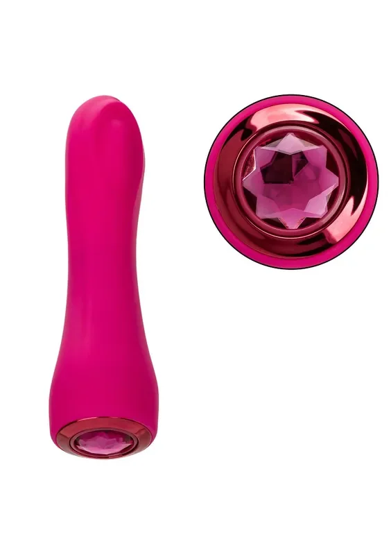 Gerader Wandvibrator mit Schmuckstein