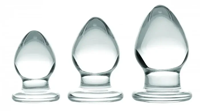 Glas Analplug Set