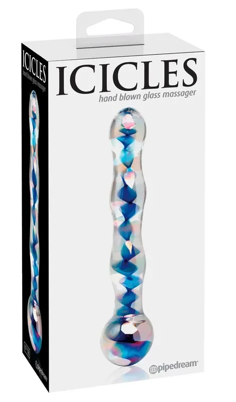 Glas Dildo mit Muster