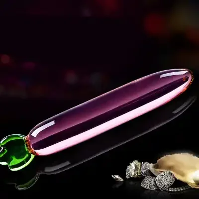 Glasdildo ‘Aubergine‘