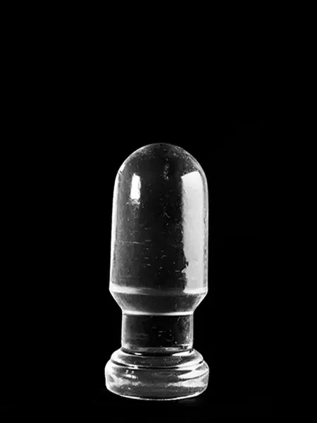 Glatter Analplug mit rundem Kopf – transparent
