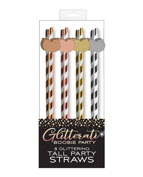 Glitterati Boobie Tall Straws