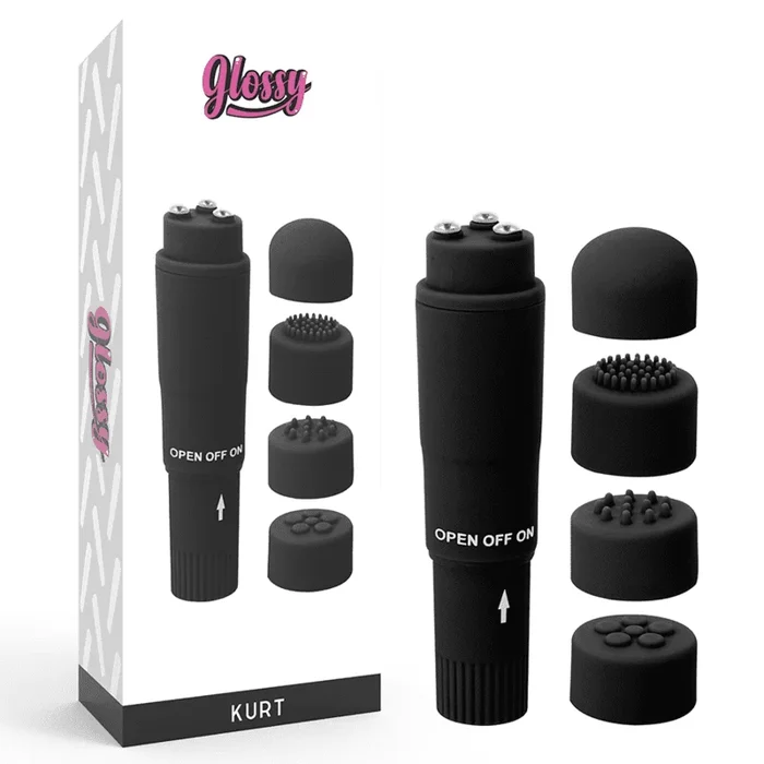 Glossy – Kurt Taschenmassager Schwarz