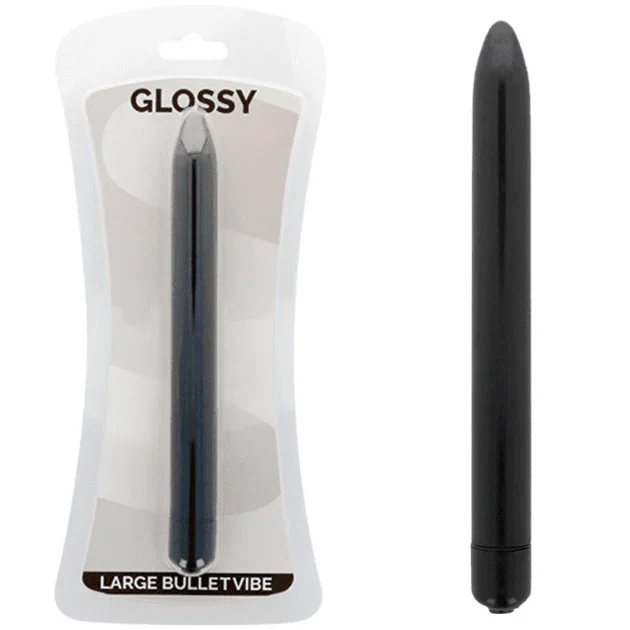 Glossy – Schlanker Vibrator Schwarz