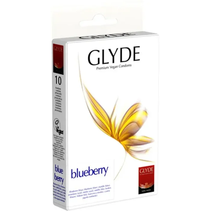Glyde Ultra – Blaubeere – 10 blaue Kondome