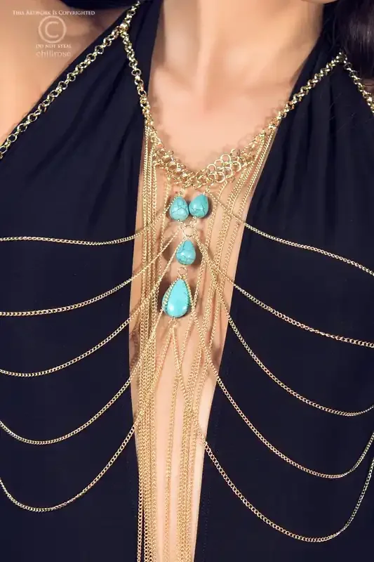 Goldener Körperschmuck
