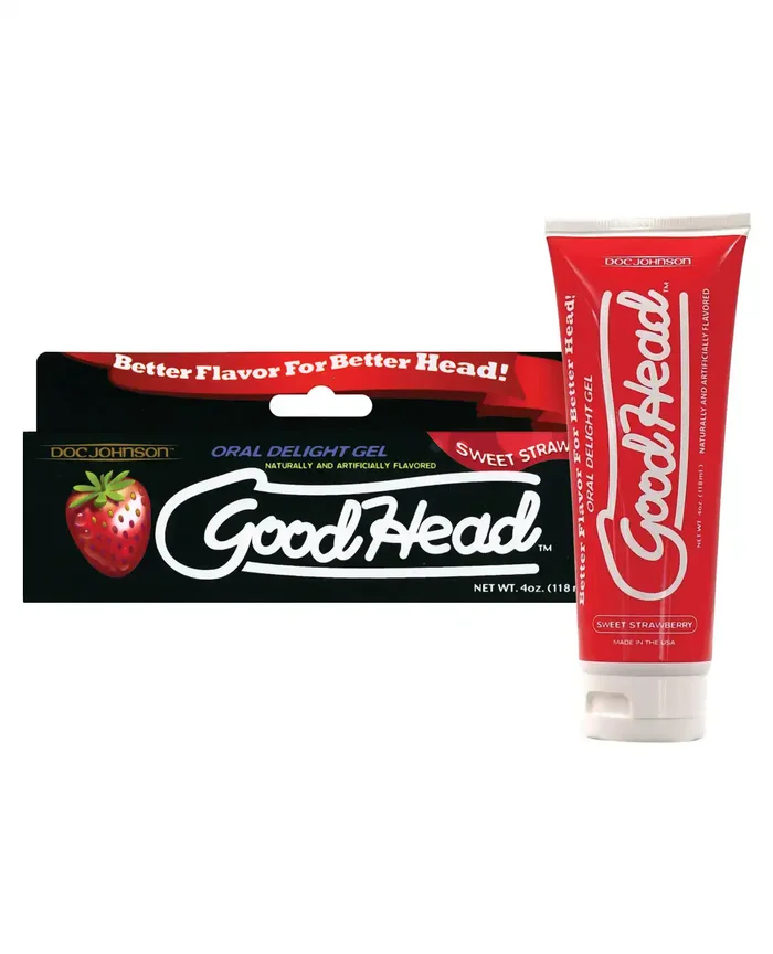Good Head Oral Gel – 4 oz Sweet Strawberry