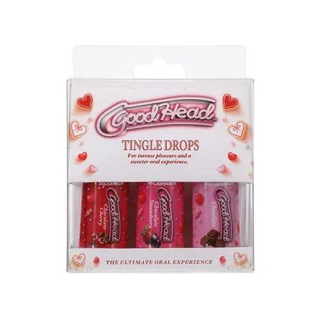 GoodHead Tingle Drops Pack – 1 oz Chocolate/Chocolate Cherry/Chocolate Strawberry