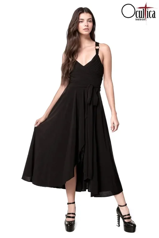 Gothic-Kleid mit Schmetterlings-Detail