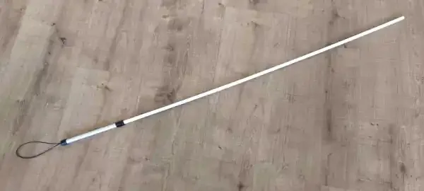 Gummiüberzogener Rohrstock mit Aluminiumgriff (Farbe Rot, Länge 60cm, Durchmesser 8mm)