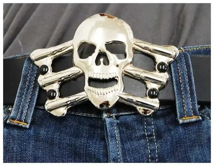 Gürtelschnalle – Skull