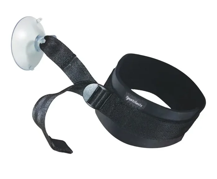 Halsband mit Saugnapf – Schwarz