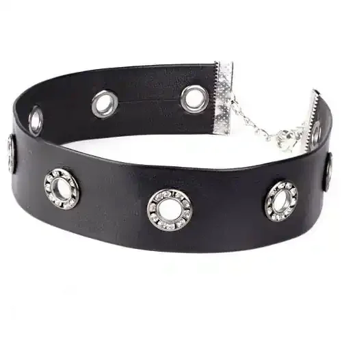 Halsband ‘Story of O.‘ mit Steinen