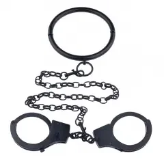 Handfesseln mit Halsband
