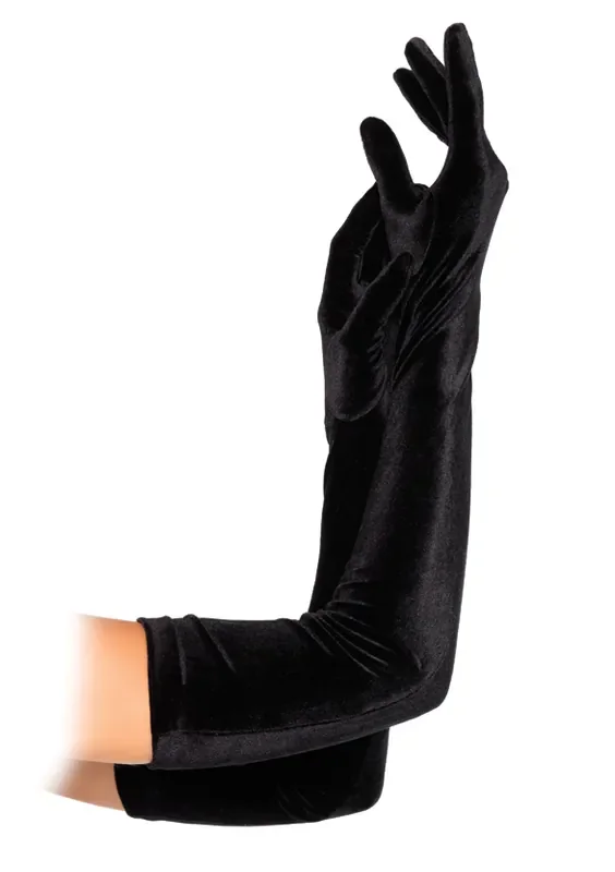 Handschuhe ‘Samt‘ schwarz