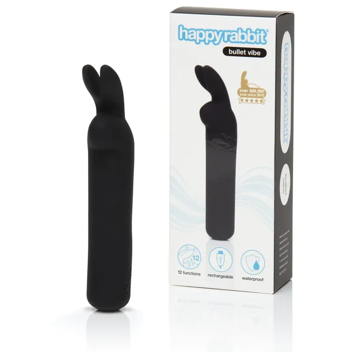 Happy Rabbit – Bullet Vibrator – Wiederaufladbar & Schwarz