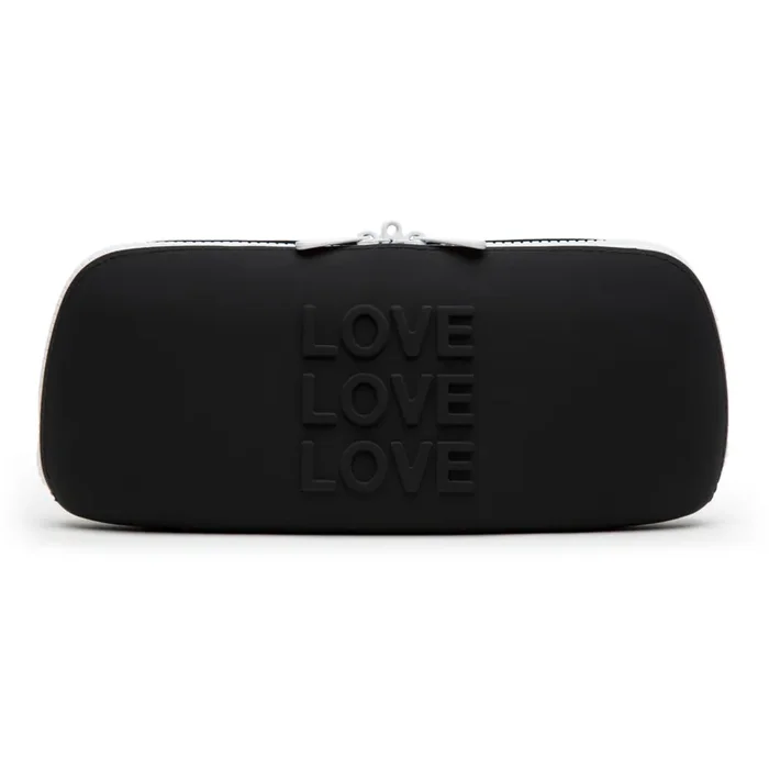 Happy Rabbit – LOVE Storage Zip Bag – Medium Schwarz