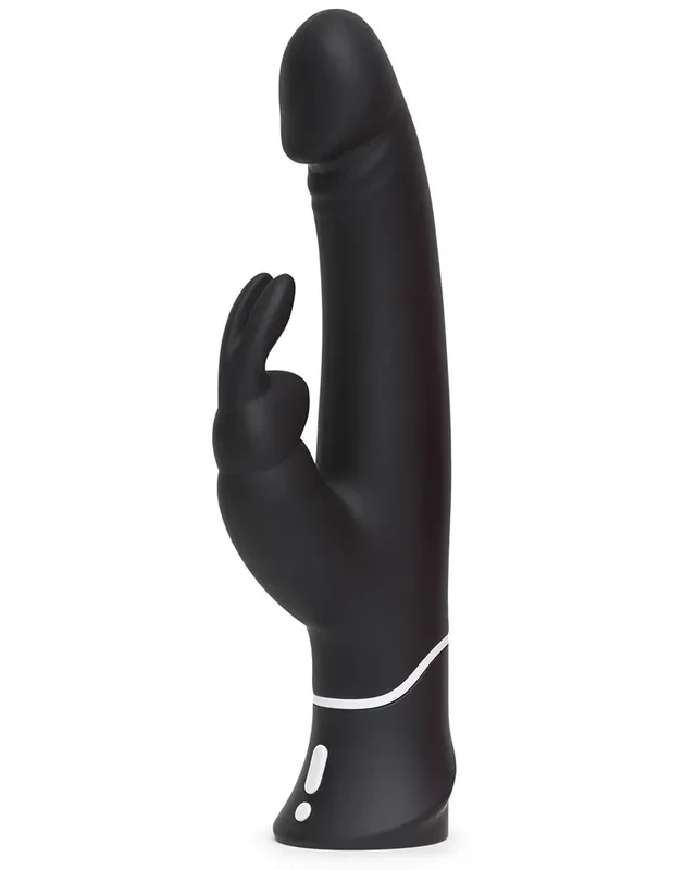 HappyRabbit Realistischer Vibrator schwarz