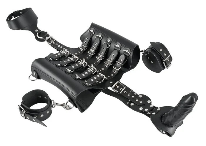 Harness Dildo aus Leder
