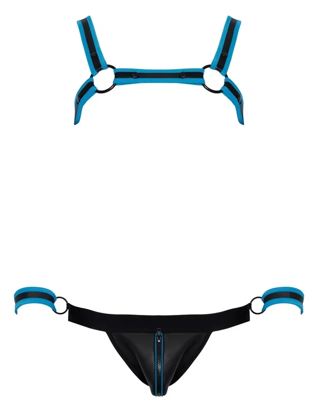 Harness plus Jock mit abnehmbaren Handfesseln Svenjoyment Bondage