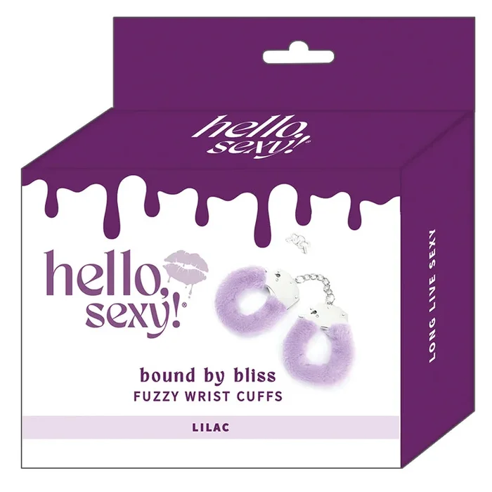 Hello Sexy! Bound By Bliss Fuzzy Wrist Cuffs – Lilac
