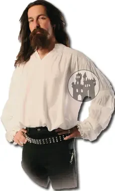 Hemd aus Viskose mit Rüschen an den Ärmeln (Farbe Schwarz, Grösse XL)