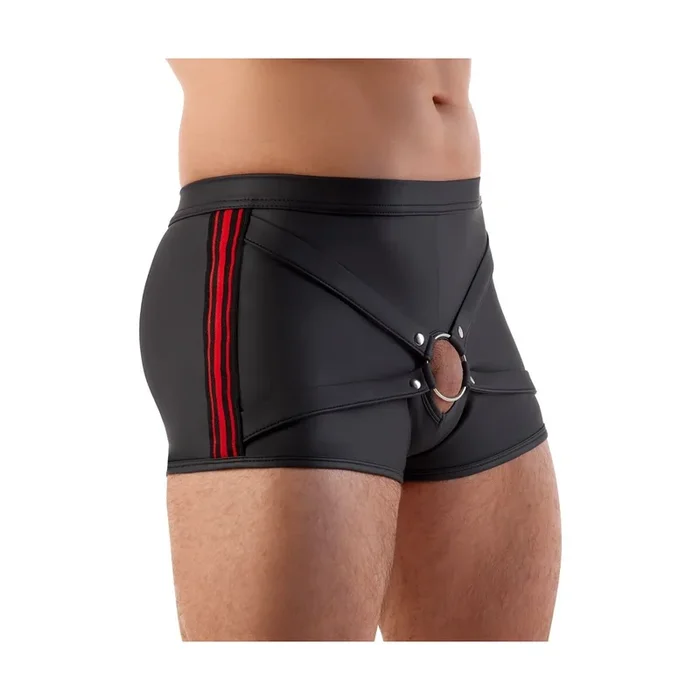 Herren Pants »Showmaster & Swellfunktion« – Schwarz/Rot