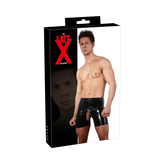 Herren Pants »Showmaster« aus Latex – Schwarz