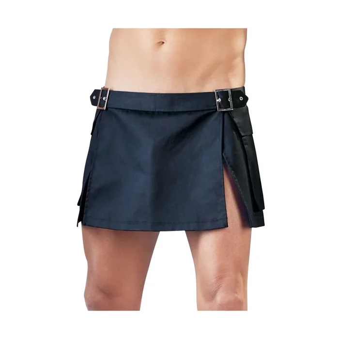Herren Rock im Gladiator-Style mit Tasche – Schwarz – Größe M/L