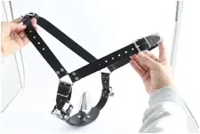 Herren Schritt Harness mit Metall Plug