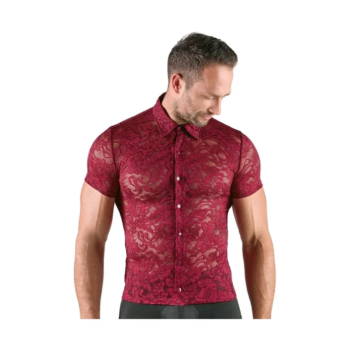 Herren Shirt – Dunkelrot – Größe – L