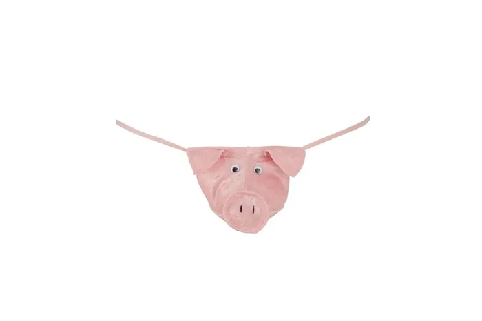 Herren String Pink Pig