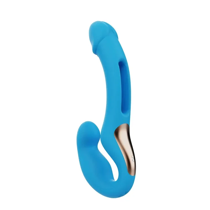 HoneyPlayBox – Harmony Duo App-gesteuerter Strapless Strap-On Bl