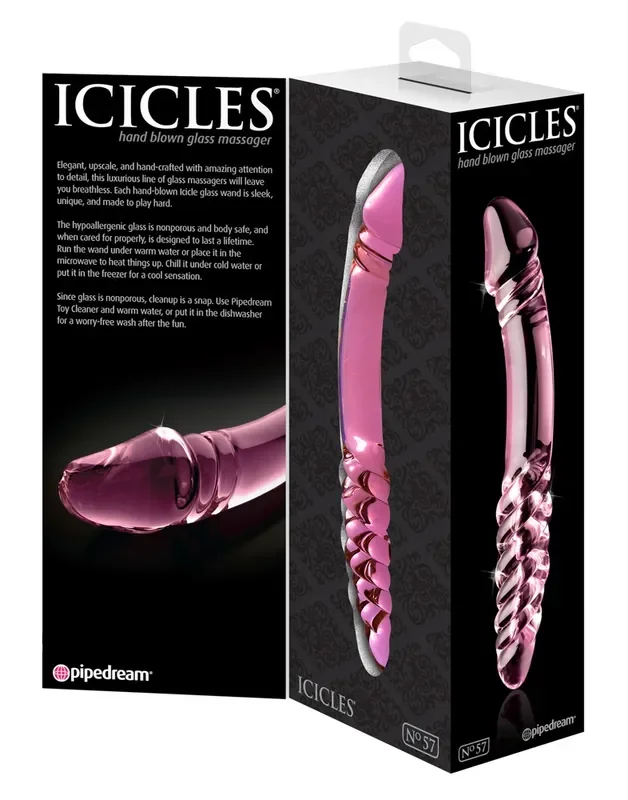 Icicles hand blown Glass massager