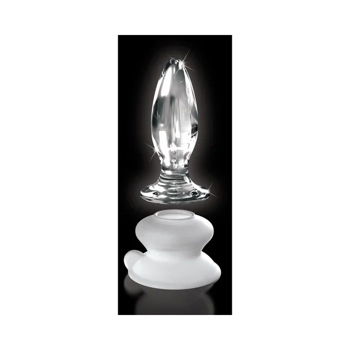 Icicles No. 91 – Glass Suction Cup Anal Plug – Clear