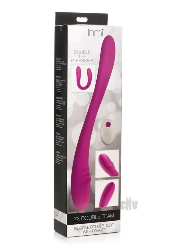 Inmi 7x Double Down Dildo W/remote Purpl