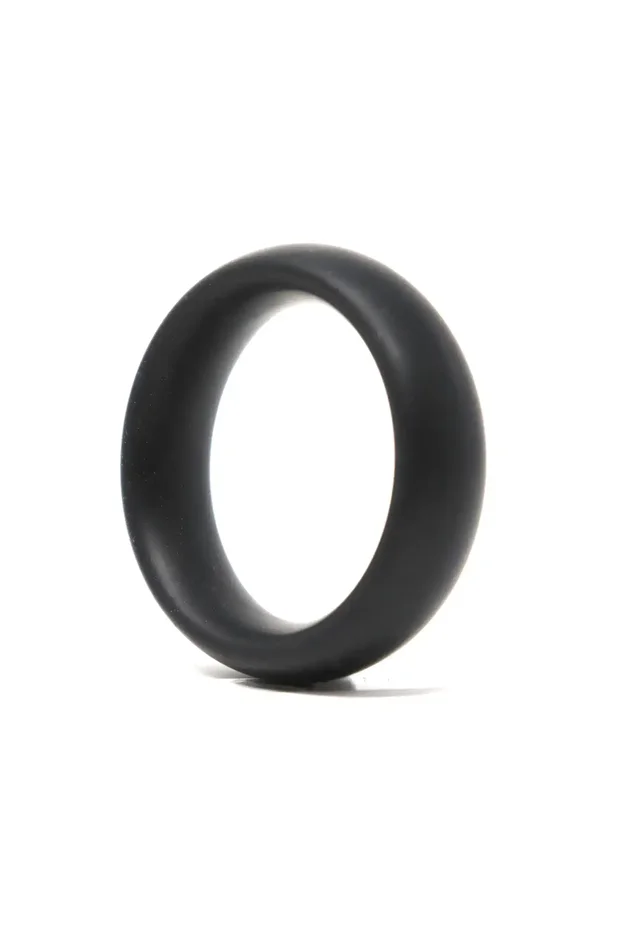 Jack and Jill Collar Black Silicone Large-2×0.75″