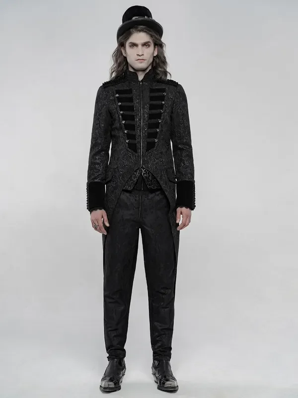 Jacquard-Jacke mit Samt-Akzenten