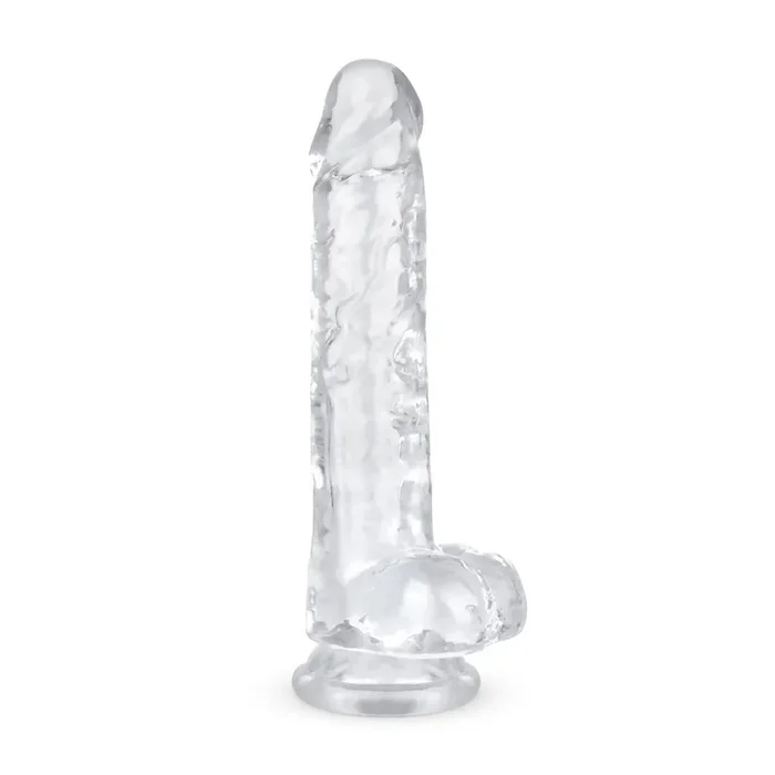 Jelly Dildo mit Hoden – 19 cm