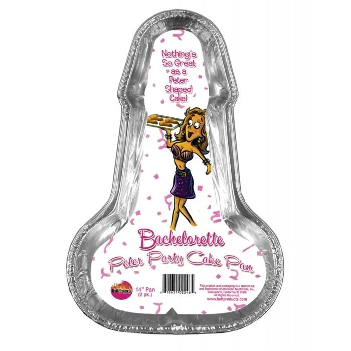 Jumbo Pecker Party Disposable Cake Pans 14″ – Pack of 2*