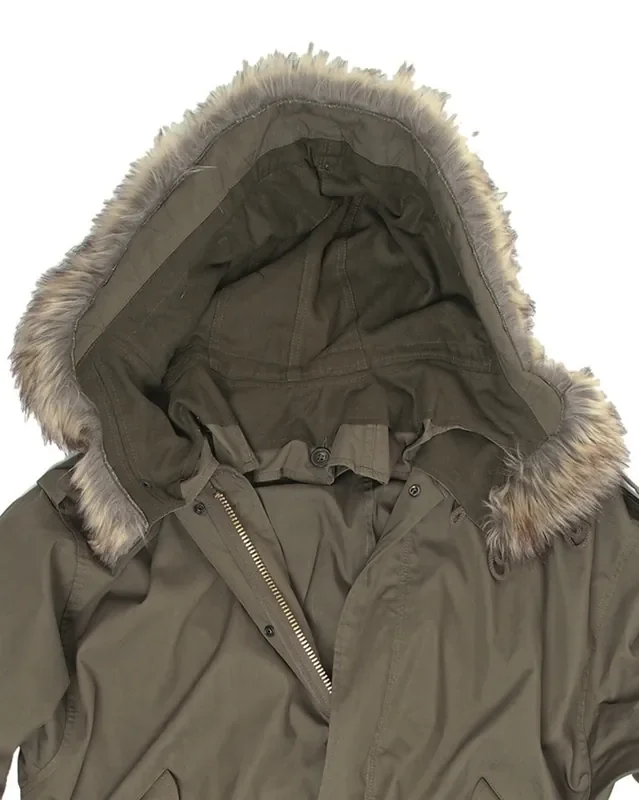 Kapuze mit Futter für US Parka M51 (Farbe Schwarz)