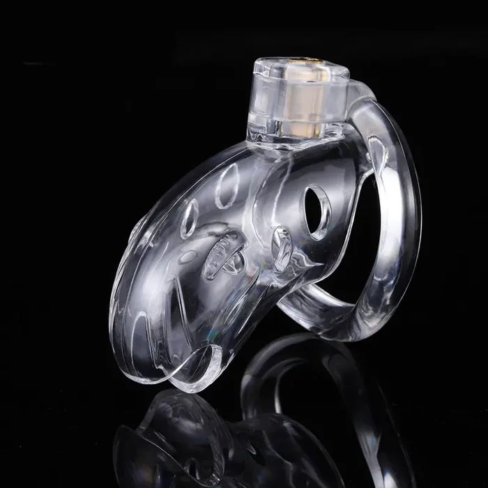 Keuschheitskäfig ‘Shark‘ transparent