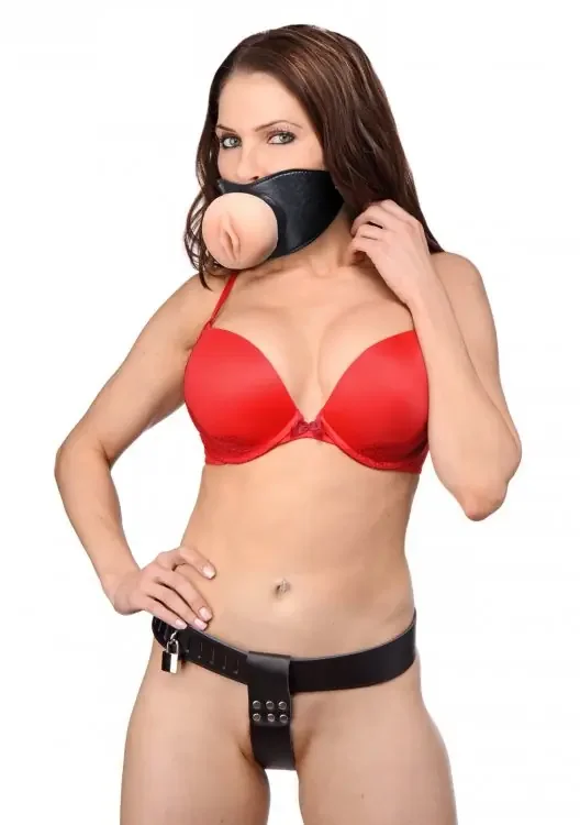 Keuschheitsset ‘Pussy Face‘ für Frauen