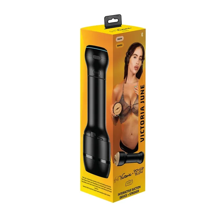 Kiiroo – PowerBlow & Feel Victoria June Mundmasturbator Kombi-Set – Schwarz